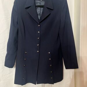 Frances’s Erita Vintage Women's Dark Navy Wool Blazer Size 12